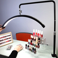 FOSOTO Lampe de bureau à ongles multi-angles Lampe de manucure Lampe de bureau LED Lampe de table lune pour ongles Beauté Tatouage Éclairage photographique