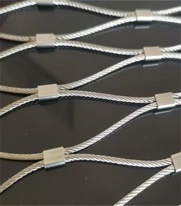 Maille de câble métallique HFWire <span class=keywords><strong>en</strong></span> acier inoxydable 316, tissée, à motif losanges, à maille plate, coupée, pliée, tricotée, HANGSHUN - Product Image 3