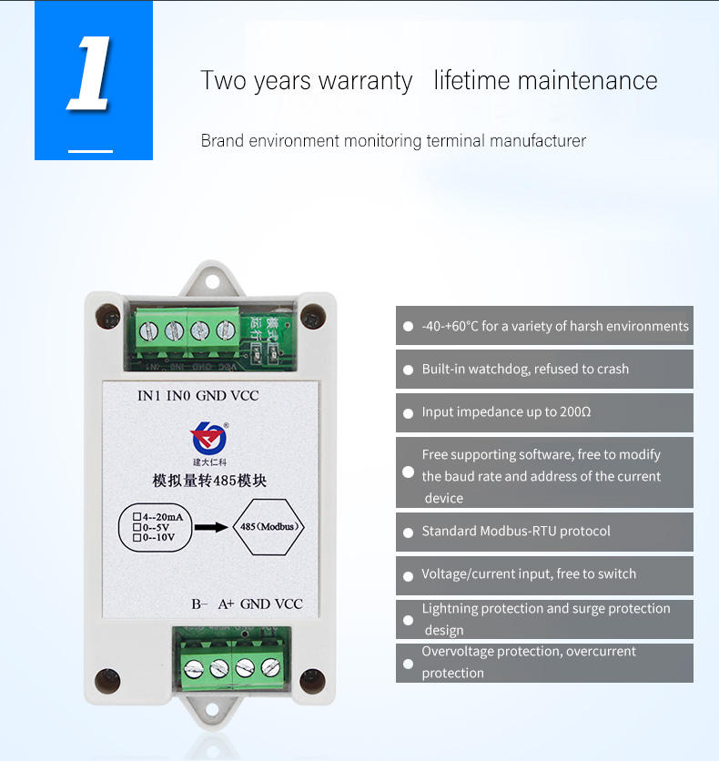 Convertitore Frequenza-Tensione 0-200Hz A 0-10V - Modulo Segnale Digitale/Analogico - Foto 2
