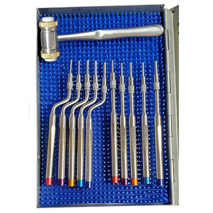 OSTEOTOMOS 11 PCS PUNTA DE TORNILLO CALIBRADA CÓNCAVA para ELEVACIÓN SINUSAL y DIFUSIÓN DE HUESOS CON CASETE DE ACERO INOXIDABLE - Product Image 5