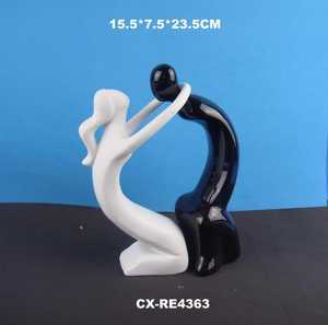 Support cosmétique multifonctionnel en céramique émaillée de style Art Déco Redeco, en forme de main, pour enfant/adolescent, décoration de table pour la maison ou le <span class=keywords><strong>bureau</strong></span> - Product Image 4