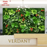Mur végétal artificiel pour diffusion en direct, image populaire des influenceurs, fleurs artificielles, fond de verdure, décoration verticale de pelouse