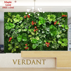 Mur végétal artificiel pour diffusion en direct, <span class=keywords><strong>image</strong></span> populaire des influenceurs, fleurs artificielles, fond de verdure, décoration verticale de pelouse - Product Image 3
