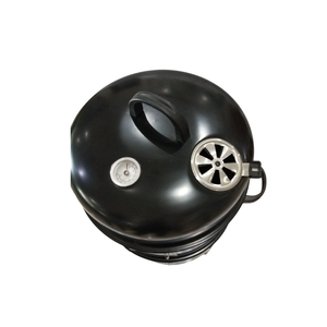 BSCI ISO9001 Usine Vente Directe Portable BBQ Charbon Grill Four <span class=keywords><strong>Barbecue</strong></span> Fumeur Fumer Baril avec Thermomètre Matériau Métallique - Product Image 2