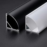 Profilé en alliage d'aluminium pour éclairage linéaire à montage en surface, bande LED durable, profil LED pour plafond
