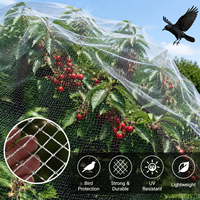 Titan Heavy Duty Virgin HDPE Anti-vogelnet UV-bestendig voor fruitbomen, boomgaarden, groentekwekerijen en tuinbescherming