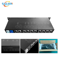 Répartiteur DMX Sailwin 8 voies Amplificateur de distributeur de signal DMX isolé à 8 canaux pour luminaires de scène et de piste de danse