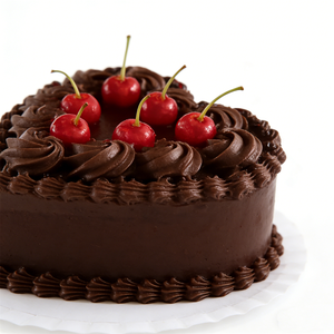 17.6cm Eco-Friendly Foam Chocolate Cake Model Cream Cherry Black Forest Design DIY Handmade Plastic Jewelry Box Gift Decoration - Product Image 5