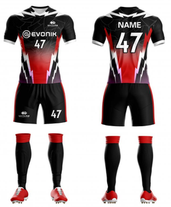 ODM男子足球球衣定制全升华足球队制服快干透气运动服新技术服装标志 - Product Image 2