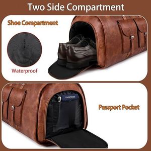 Free Sample Travel Garment Ba with <b>Shoe</b> Bag and <b>Hanging</b> Dress Compartment for Women, Carry-On Luggage for Business - Product Image 5