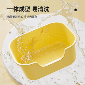 Open Style Extra Large <b>Cat</b> <b>Litter</b> Box Rectangle PP Material Splash Proof Sand Proof Semi Enclosed Integrated <b>Cat</b> Toilet For - Product Image 4