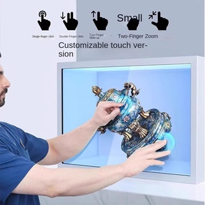 ตู้แสดงผล LCD โปร่งใสขนาด 98 นิ้ว ห้องโฮโลแกรม จอภาพ 3 มิติ ควบคุมด้วยเสียง AI ระบบสัมผัส แอนิเมชั่น CMS สำหรับกิจกรรม ตัวแทนจำหน่าย OEM - Product Image 4