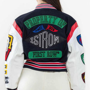 DCY 2025トレンド製品レディース冬用ジャケット,レザークロップジャケット女性用高品質クロップウィメンズジップジャケット - Product Image 3