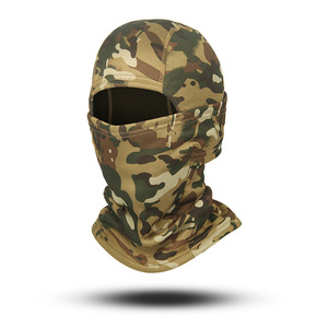 Người Đàn Ông Mùa Đông Lông Cừu Giữ Ấm Ngụy Trang Balaclava Cực Lông Cừu Đi Xe Đạp Đầy Đủ Mặt Nạ Ngoài Trời Xe Máy Trượt Tuyết Mũ Bảo Hiểm Bên Trong Cap Mas - Product Image 3