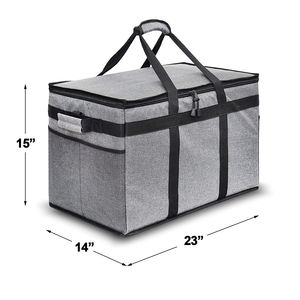 Sacs personnalisés de grande capacité pour camping plage pique-nique sacs fourre-tout à bandoulière isolés thermiquement restaurants sacs de livraison pour la nourriture - Product Image 5