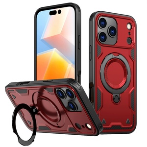 เคสโทรศัพท์กันกระแทกแบบหมุนได้ 360 องศา พร้อมแม่เหล็ก ป้องกันการตก สำหรับ iPhone 17 16 Pro Max 15 14 13 12 11 - Product Image 5