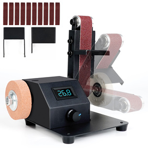 Shenzhen Electric 350W Industrial Horizontal Wide <strong>Belt</strong> <strong>Sander</strong> Variable <strong>Low</strong> <strong>Speed</strong> Woodworking Sanding Machine with Abrasive
