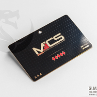 Carte de visite personnalisée en acier inoxydable brillant 216, contrôle d'accès NFC double face avec mini-étiquette RFID T5577 pour hôtels et paiements