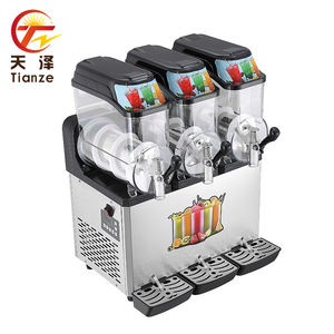 Máquina de aguanieve de 2 tanques de acero inoxidable MUXUE, dispensador de bebidas congeladas para aperitivos y cafeterías, máquina de aguanieve de hielo - Product Image 2