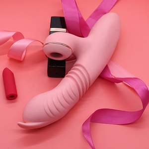 Godemichet télescopique pour femme, jouet sexuel adulte, succion du clitoris, point G, succion, vibrateur chauffant - Product Image 3