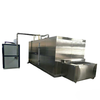 Hete Aanbieding RVS 300kg/u Tunnelvriesmachine Snelle Vriesmachine voor de Voedingsmiddelenindustrie