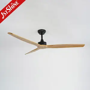 1stshine ceiling fan big size 60 inches wooden blades DC quiet motor smart remote ceiling fan