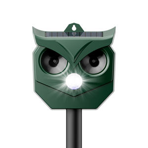 Ahuyentador de Animales Ultrasónico con Luz Intermitente, Biomimicria de Búho, Energía Solar, Resistente al Agua, para Jardín Exterior, Modelo 2026 - Product Image 2