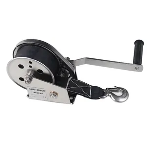 Heavy Duty 1200bls Stainless Steel Boat Winch Hand Winch Supplier With Brake