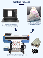 Imprimante textile Qinyu 60 cm entièrement automatique 3D DTF à encre UV rouleau-à-rouleau avec têtes Epson 4 I3200, nouvelle technologie