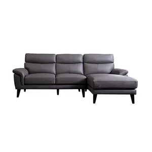4 6 posti europeo contemporaneo l a forma di angolo asiatico soggiorno falso artificiale divano in pelle set