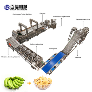 Ligne de production de chips de banane et de plantain semi-automatique à petite échelle, très bien cotée, multifonctionnelle, chauffée au gaz, en acier inoxydable - Product Image 3