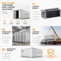 Centre de données IA en conteneur testé en usine avec rack de serveur 42U, de -40°C à 55°C, pour cluster de formation GPU