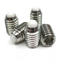 M3 M4 M5 M6 M8 Nylon Plastique Tête Bille Ressort Plongeur En Acier Inoxydable À Ressort POM Bille Plongeur Hex Socket Vis De Réglage
