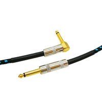 1/4 "TS Mono 6.35mm mâle à mâle adaptateur stéréo accessoires de guitare électrique OFC câble de guitare Instrument à faible bruit
