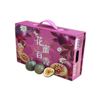 Boîte cadeau pliante de luxe personnalisée en violet, boîte à fruits, logo en feuille, classique, grande, magnétique, boîte cadeau de présentation pour l'emballage