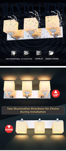 โคมไฟติดผนัง LED ดีไซน์ใหม่ทันสมัย กันน้ำ IP44 สำหรับห้องน้ำ กระจกเงาในบ้าน ขั้วหลอด E26 วัสดุสแตนเลส เหมาะสำหรับโรงแรม ไฟติดกระจก - Product Image 5