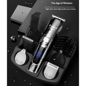 Nouvelle tondeuse à cheveux électrique multifonction 6-en-1 rechargeable et étanche avec écran LCD numérique pour tout le corps - Product Image 4