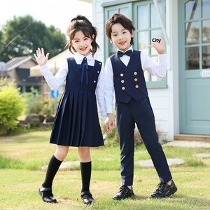 Uniforme Escolar para Estudiantes <span class=keywords><strong>de</strong></span> Primaria, Otoño, Nuevo, Unisex, Jardín <span class=keywords><strong>de</strong></span> Infancia, Mezcla <span class=keywords><strong>de</strong></span> Poliéster, Estilo Académico, <span class=keywords><strong>Coro</strong></span> - Product Image 1