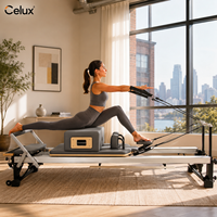 Machine de Pilates Reformer monobloc en acier allié Yozoe, personnalisable avec logo, durable et réglable, pour la santé et le bien-être, directement de l'usine.