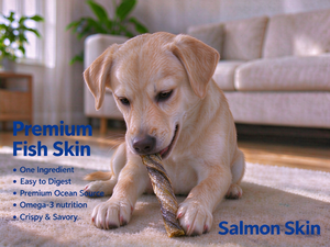 Golosinas para Perros con Alto Contenido de Proteínas, Marca Privada OEM ODM, Retazos de Piel de Salmón, Golosinas para Limpiar los Dientes para Perros de Todas las Razas y Tamaños - Product Image 3