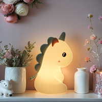 Veilleuse LED rechargeable en silicone, lampe souple et étanche à changement de couleur pour enfants, mini-cadeau USB pour chevet