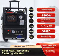 Machine de nettoyage de pipeline multifonctionnelle à eau pulsée géothermique de chauffage au sol de 2500 W, bombe à eau, eau du robinet