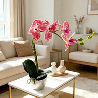 Couronnes et plantes décoratives réalistes, fleurs artificielles en plastique, fleurs en soie pour la décoration, décorations de mariage, décorations de fête artificielles