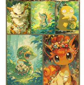 Tarjeta Coleccionable Pokemond Dragon Boat Festival Jumbo Artboard A5 con Lámina Dorada, Impresión a Todo Color, Caja de Regalo de Papel - Product Image 5