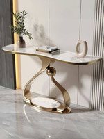Console murale longue et étroite multifonctionnelle en quartz, style moderne et minimaliste, pour entrée et couloir, au design luxueux et discret