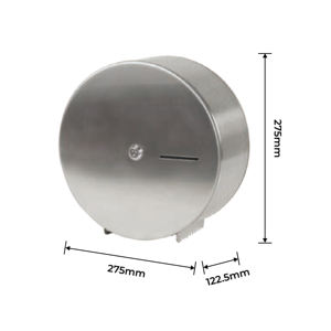 Distributeur de papier toilette géant FANDA en acier inoxydable, finition brossée, fixation murale, capacité 1 rouleau, fabriqué à Taïwan pour la rénovation - Product Image 6