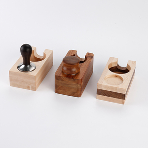 Porte-tasses manuel <span class=keywords><strong>en</strong></span> <span class=keywords><strong>bois</strong></span> pour le café, support <span class=keywords><strong>en</strong></span> <span class=keywords><strong>bois</strong></span>, pour expresso Barista, Base artistique, accessoires pour le bureau et la maison - Product Image 6