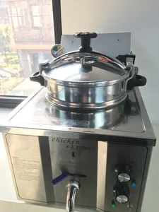 Freidora eléctrica de pollo de mesa de gran capacidad CNIX 22L, máquina de pollo, freidora a presión (CE, fabricante)