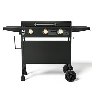 Miire prix usine 3 brûleurs <span class=keywords><strong>en</strong></span> acier inoxydable plaque chauffante à gaz <span class=keywords><strong>Plancha</strong></span> Grill Barbecue extérieur commercial <span class=keywords><strong>pour</strong></span> fête mobile - Product Image 1