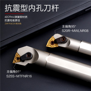 ที่จับเครื่องมือ S16Q MwlNr L08 S20R MclNr L12 MtfNr สำหรับเครื่องกลึงซีเอ็นซี ขนาดรูใน 20 25 32 มม. สำหรับกลึงแบบแทรนนิ่งอินเซอร์ท - Product Image 4